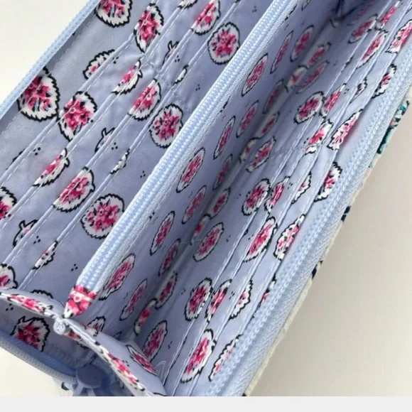 Vera Bradley Pink‎ and Blue Wallet with Floral Design - Picture 6 of 10